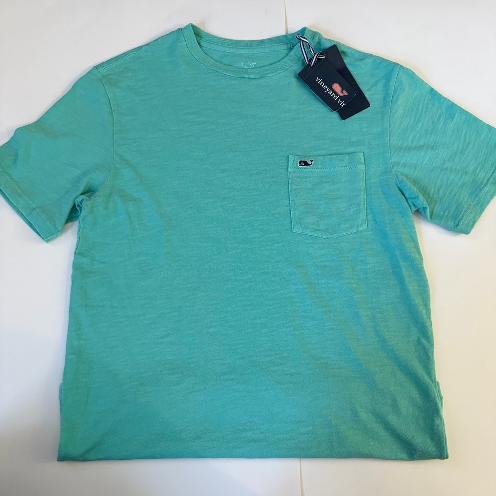 Vineyard Vines Men's Teal Aqua Short Sleeve Tee